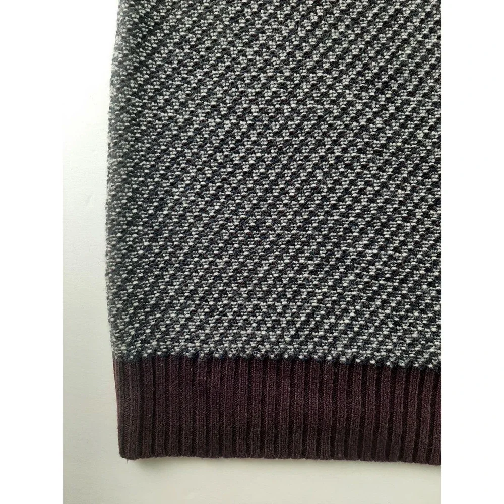 Nordstrom Mens Shop Men's Purple Multicolor Knit Wool Cashmere Blend Sweater XXL - Picture 6 of 6